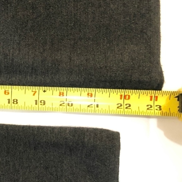 Anthropologie Moth Charcoal Gray Wool Cropped Wide Leg Trousers, Size Medium - Picture 8 of 13